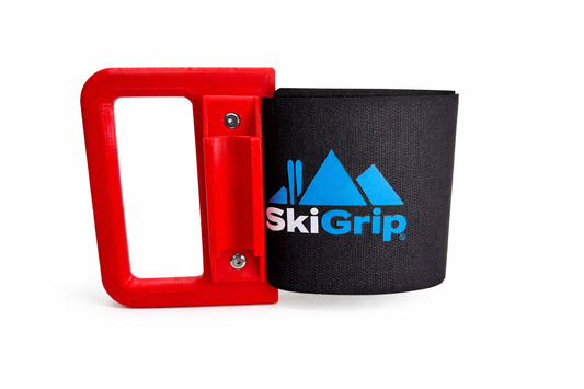 Porte-skis et bâtons Red SkiGrip.